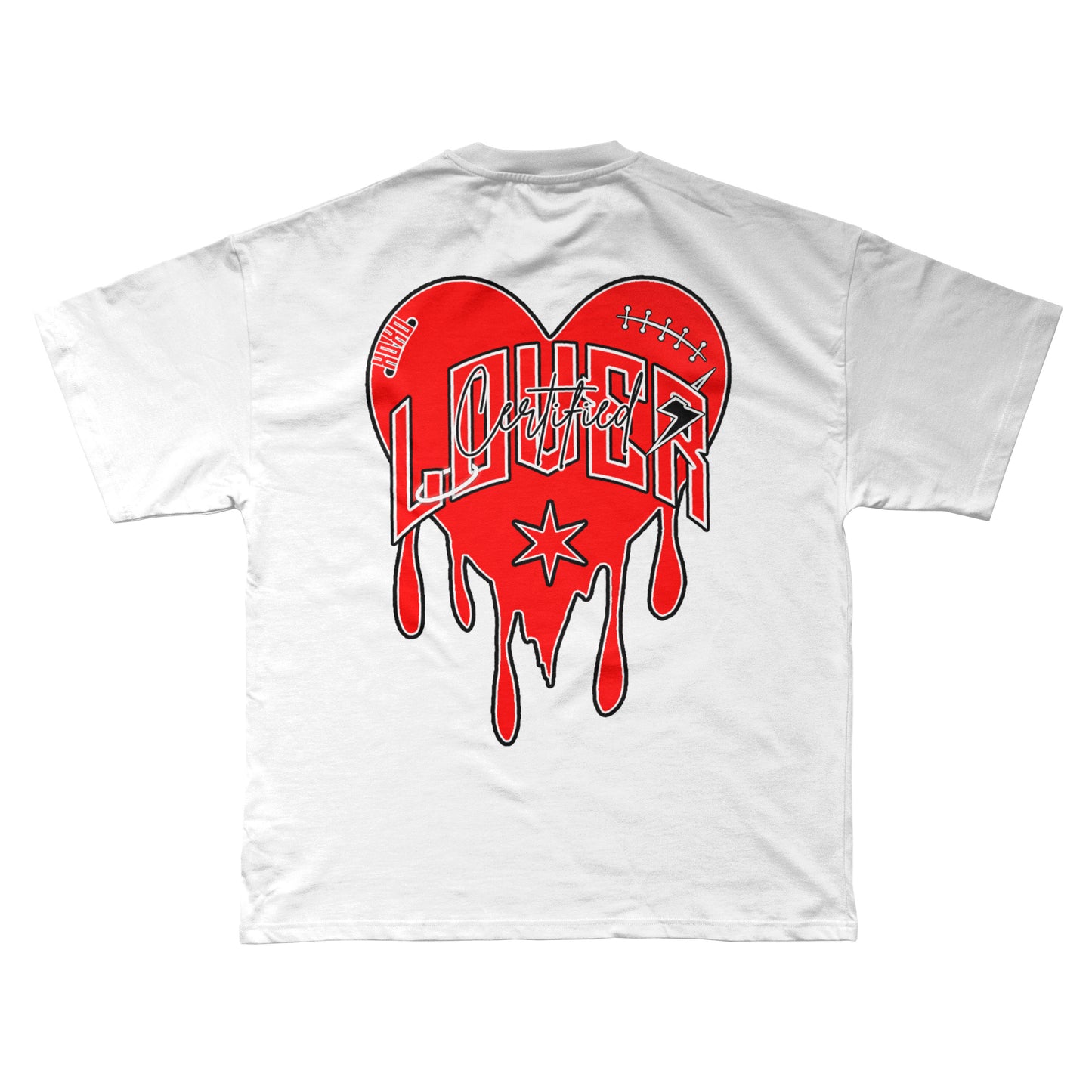 Solid Heart T-Shirt (White/Red)