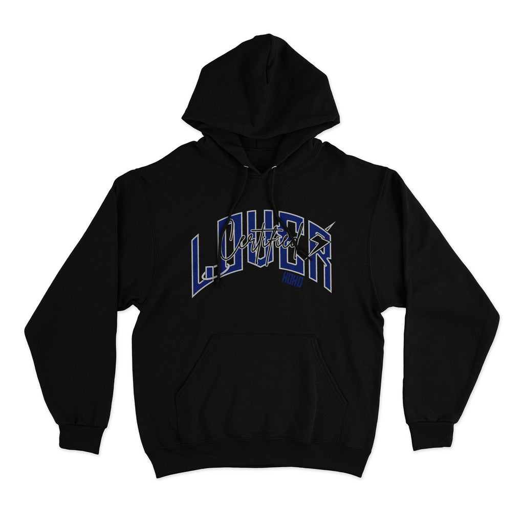 Solid Heart Hoodie (Black/Blue)