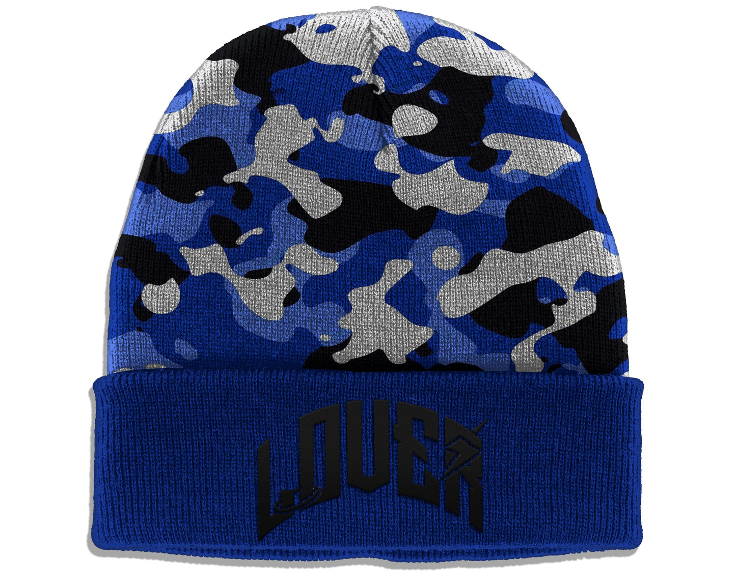 Blue Camo Beanie