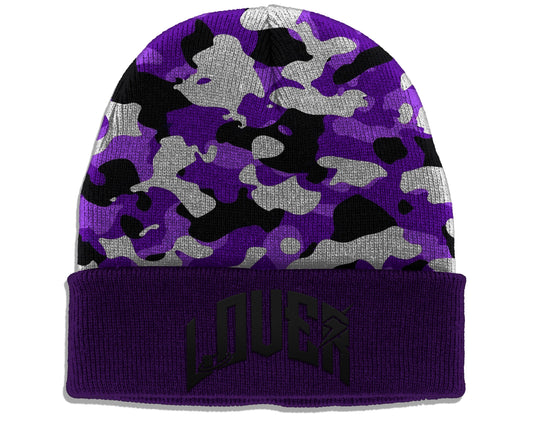 Purple Camo Beanie